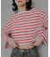 『別注』Le minor×UR　Border cropped T-shirts