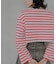 『別注』Le minor×UR　Border cropped T-shirts