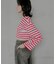 『別注』Le minor×UR　Border cropped T-shirts