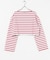 『別注』Le minor×UR　Border cropped T-shirts