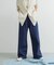 Denim Tuck Wide Pants