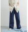 Denim Tuck Wide Pants