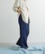 Denim Tuck Wide Pants