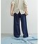 Denim Tuck Wide Pants