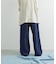 Denim Tuck Wide Pants