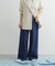Denim Tuck Wide Pants