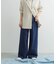 Denim Tuck Wide Pants