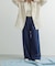 Denim Tuck Wide Pants