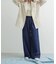 Denim Tuck Wide Pants