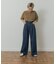 Denim Tuck Wide Pants