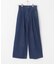 Denim Tuck Wide Pants