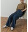 Denim Tuck Wide Pants