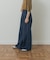 Denim Tuck Wide Pants