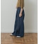 Denim Tuck Wide Pants