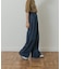 Denim Tuck Wide Pants