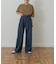 Denim Tuck Wide Pants