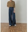 Denim Tuck Wide Pants