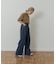 Denim Tuck Wide Pants