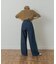 Denim Tuck Wide Pants