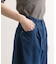 Denim Tuck Wide Pants
