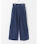 Denim Tuck Wide Pants