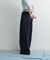 Denim Tuck Wide Pants