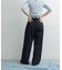 Denim Tuck Wide Pants