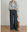 Denim Tuck Wide Pants
