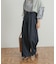 Denim Tuck Wide Pants
