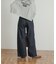 Denim Tuck Wide Pants