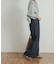 Denim Tuck Wide Pants