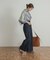 Denim Tuck Wide Pants