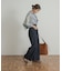 Denim Tuck Wide Pants