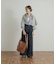 Denim Tuck Wide Pants