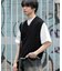 アゼアミクロップドニットベスト
