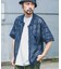 リネンタッチレース編みショートスリーブシャツ