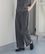 センタープレスストレートパンツ