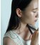 SMELLY so’　carnelian oval earring