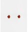 SMELLY so’　carnelian oval earring