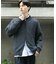 『ユニセックス』『洗濯可』シアーメッシュドライバーズカーディガン