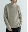MIX SLUB PLAIN STITCH CREW-NECK