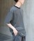 FORK&SPOON　ボーダープレーティングショートスリーブTシャツ