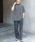 FORK&SPOON　ボーダープレーティングショートスリーブTシャツ