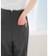 ヘリンボーンラップストレートパンツ