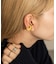 SMELLY so’　flat circle earcuff gld