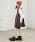 ショルダータックミニワンピース