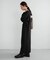 深Vネックニットワンピース
