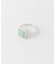 SMELLY so’　square amazonite ring