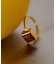 SMELLY so’　square carnelian ring