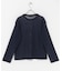 mizuiro ind　mesh dots crew neck pullover